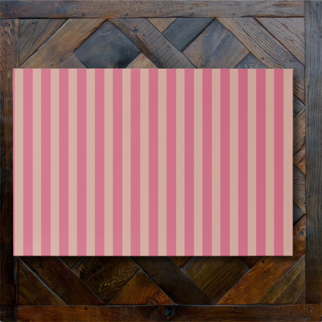 Vintage Voyagers France Les Fleurs Azalea Stripe Placemat Pad