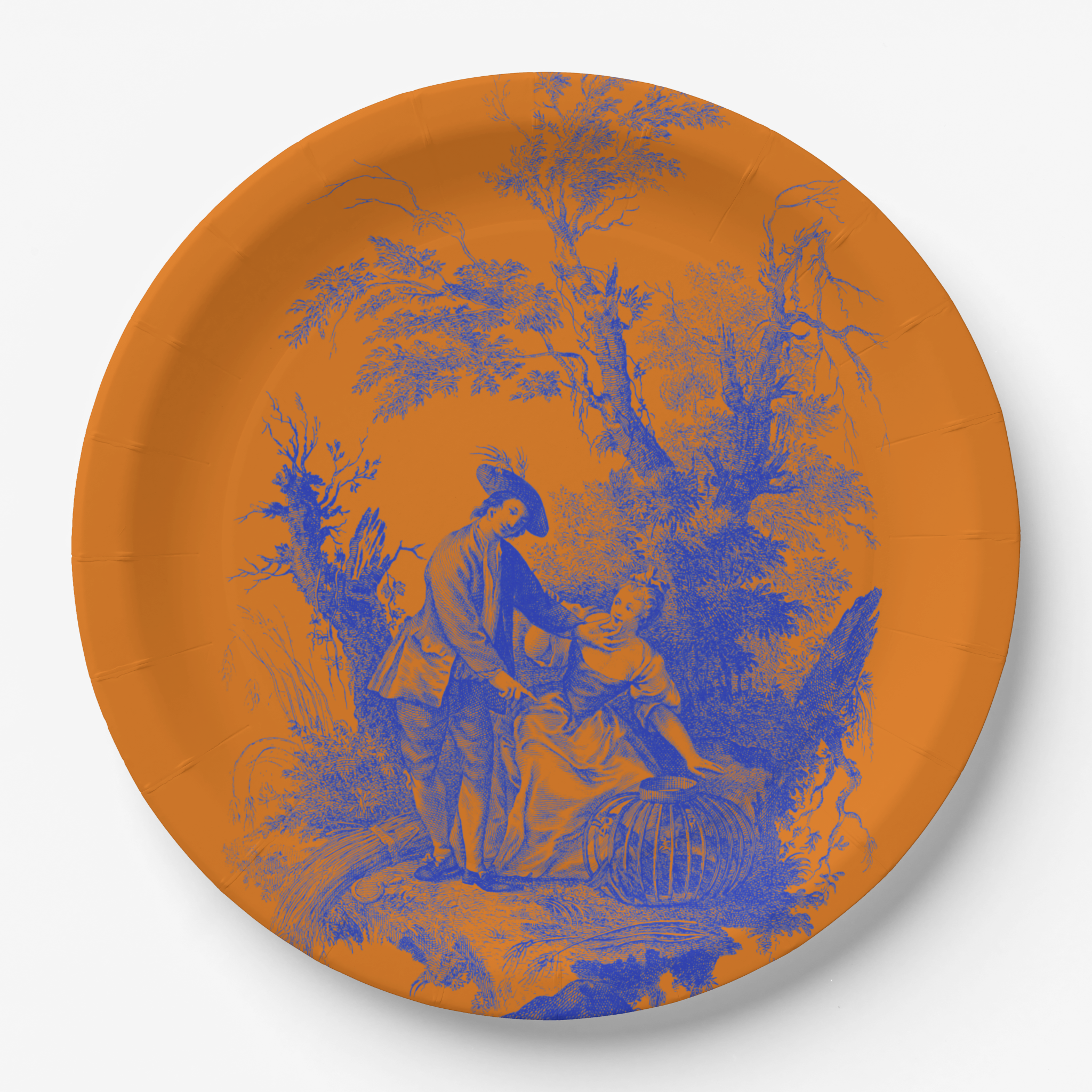 Vintage Voyagers France BLU|ORG Toile PLate