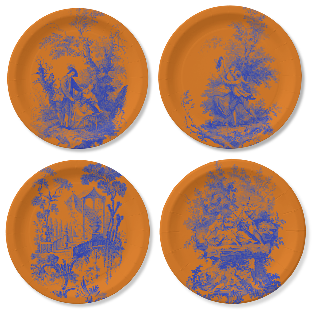 Vintage Voyagers France BLU|ORG Toile PLate