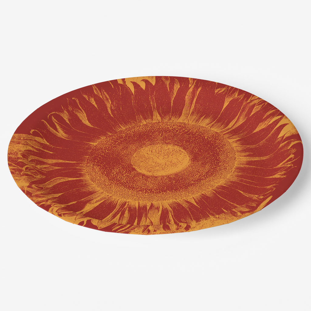 Vintage Voyagers France Sunflower PaperParty Plate