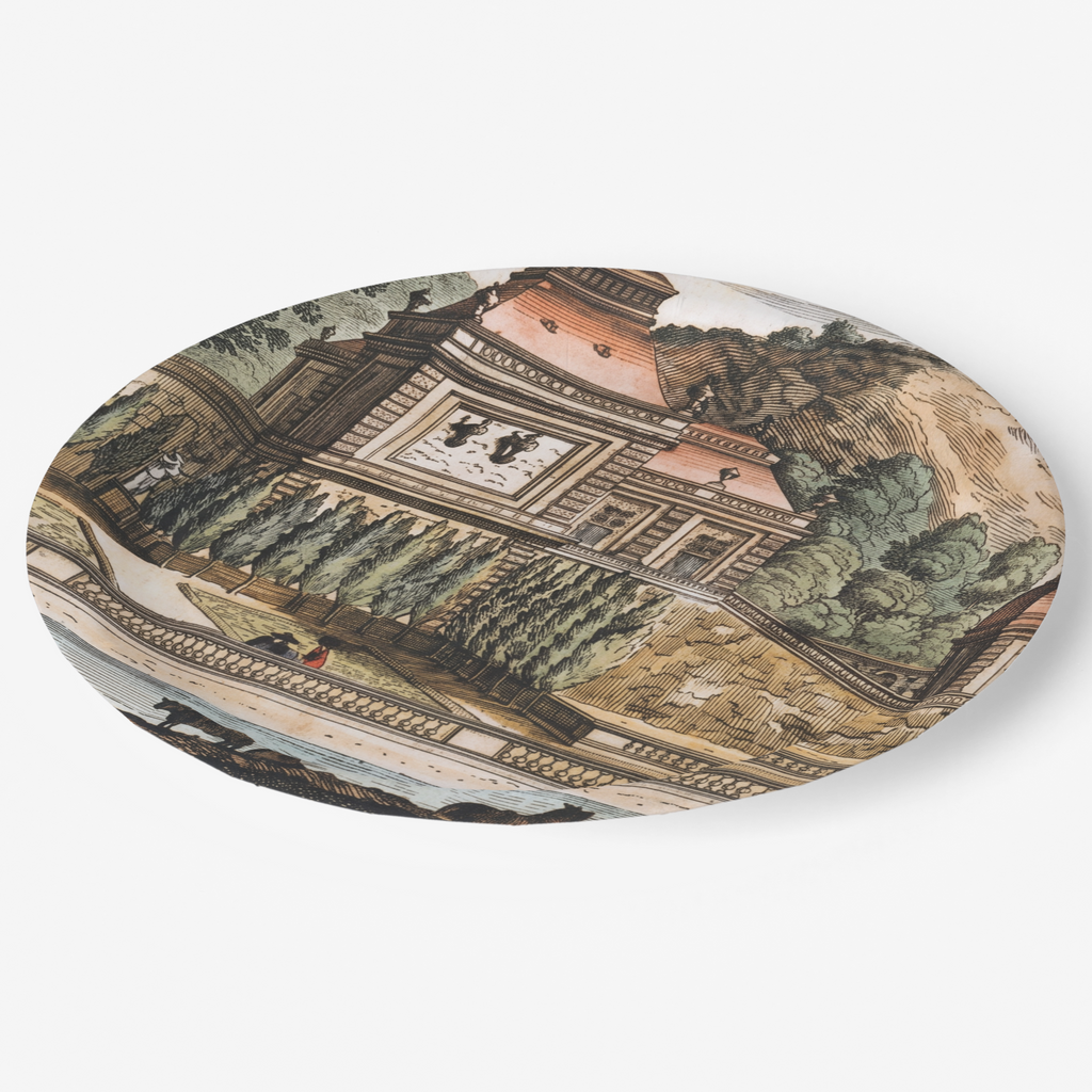 Vintage Voyagers France Paper Party Plate