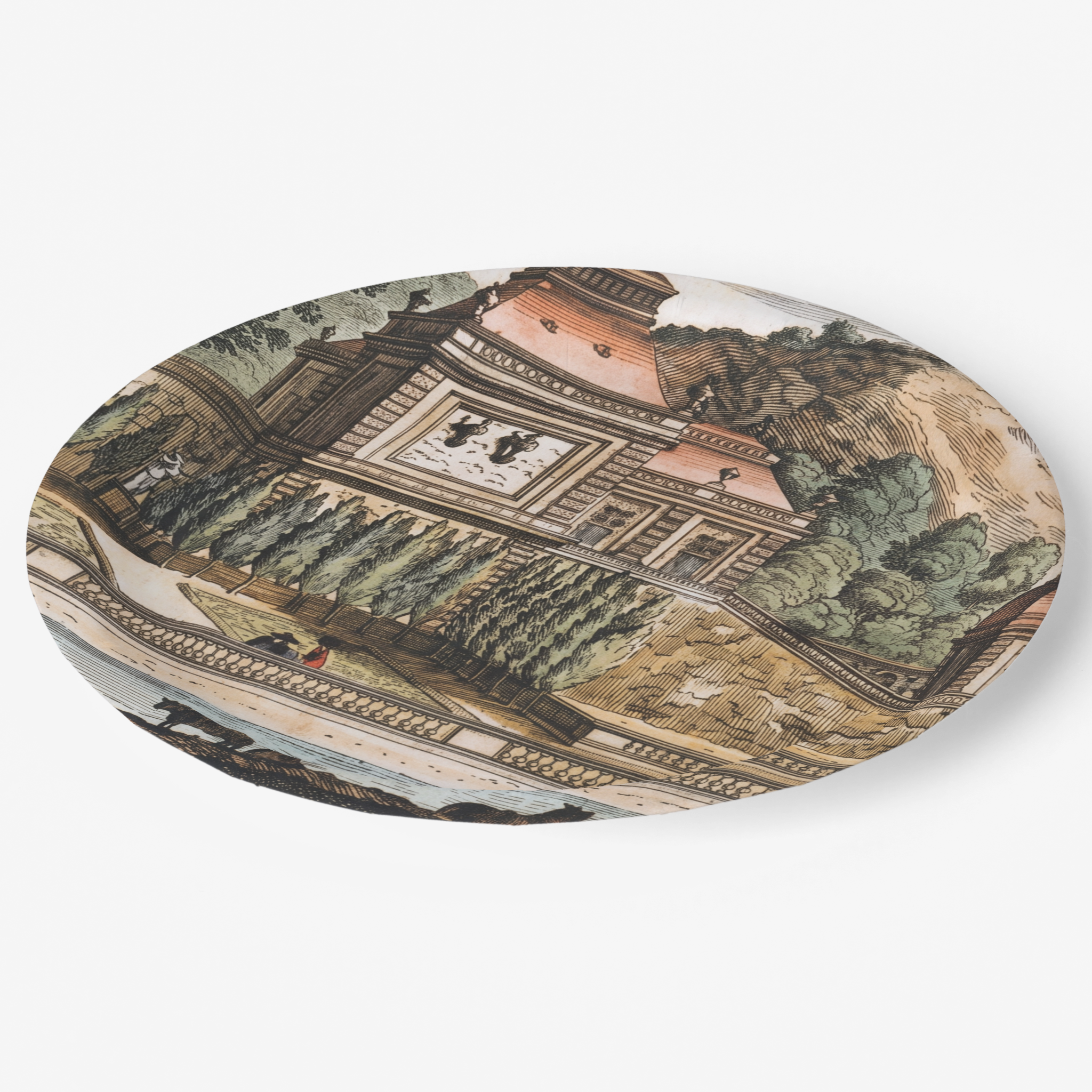 Vintage Voyagers France Paper Party Plate