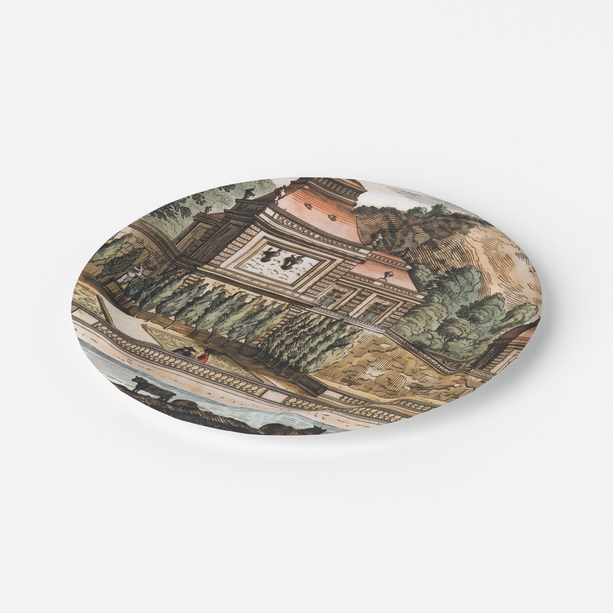 Vintage Voyagers France Paper Party Plate