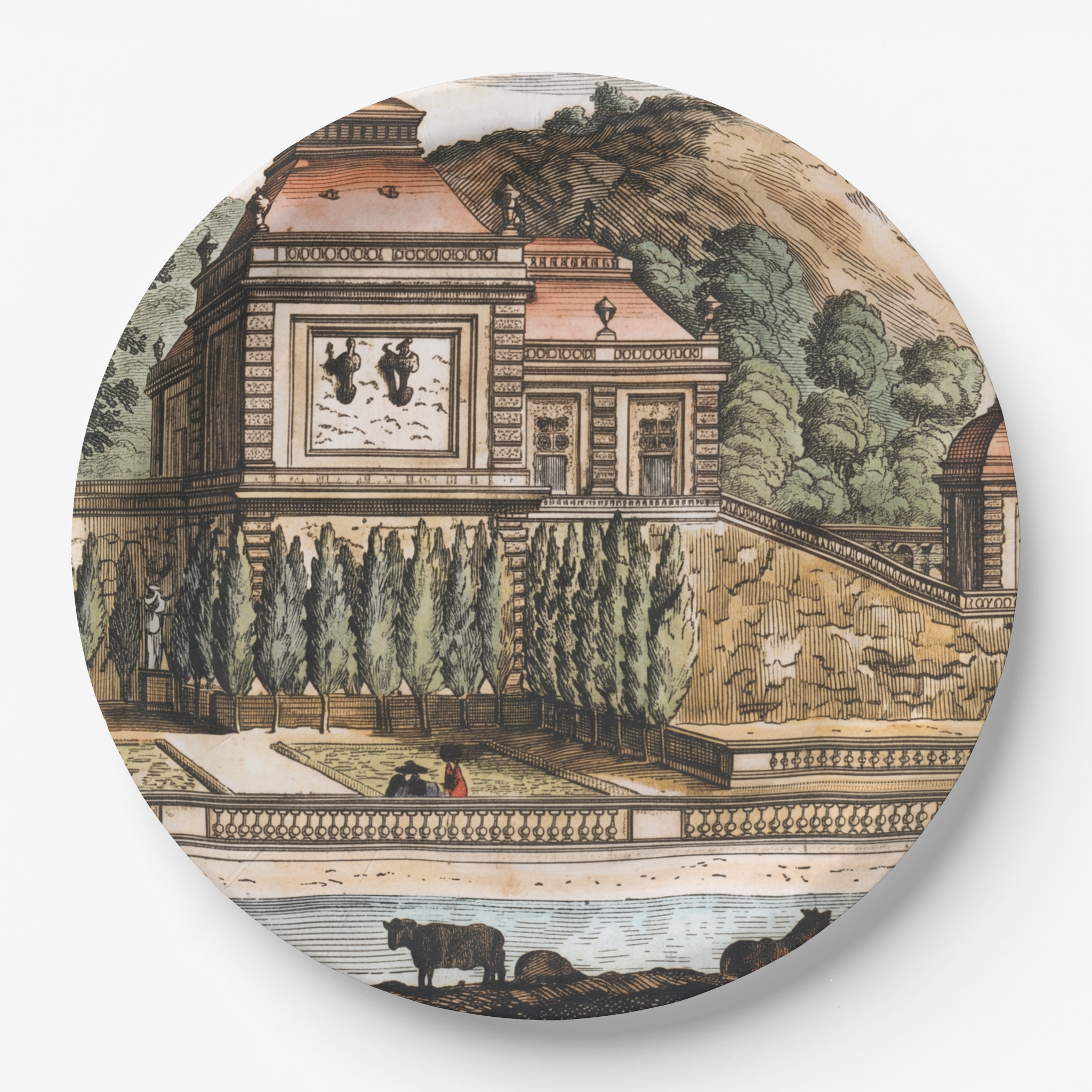 Vintage Voyagers France Paper Party Plate