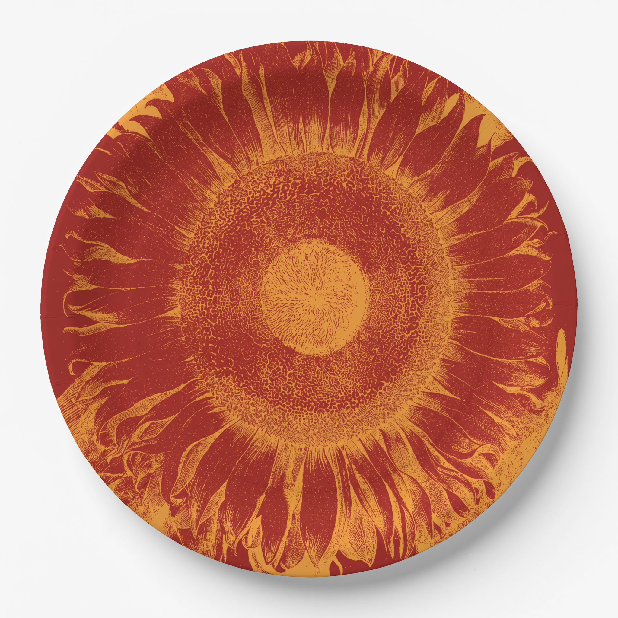 Vintage Voyagers France Sunflower PaperParty Plate