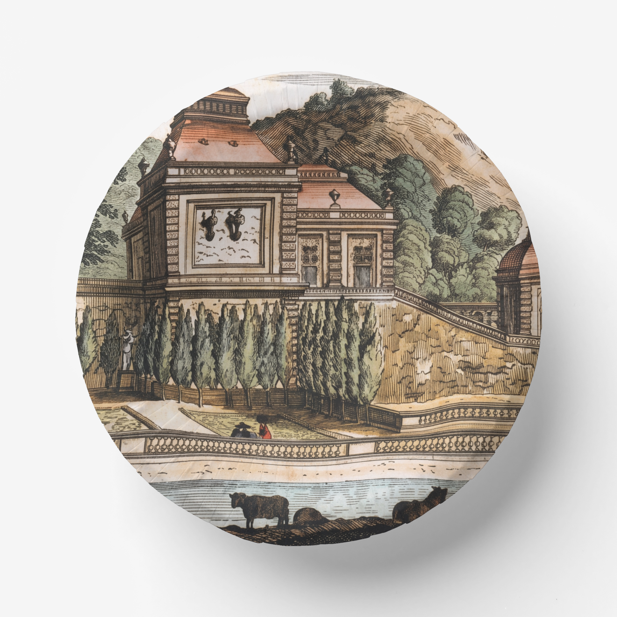 Vintage Voyagers France Paper Party Plate