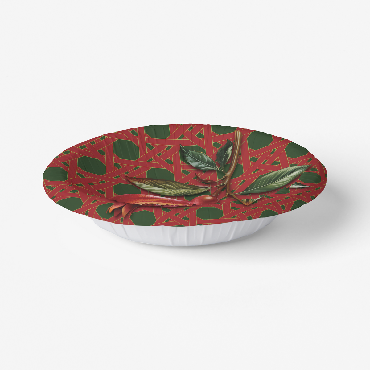 Vintage Voyagers France Pomegranate Paper Party Plates