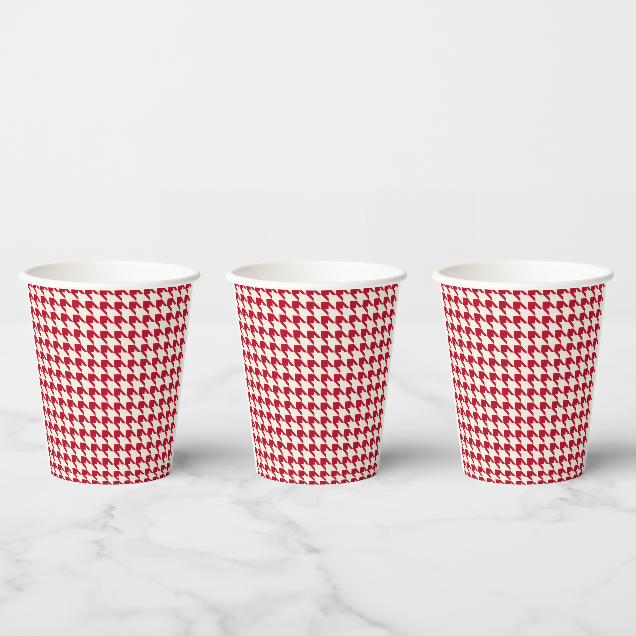 Vintage Voyagers France Holiday Red Paper Party Cups