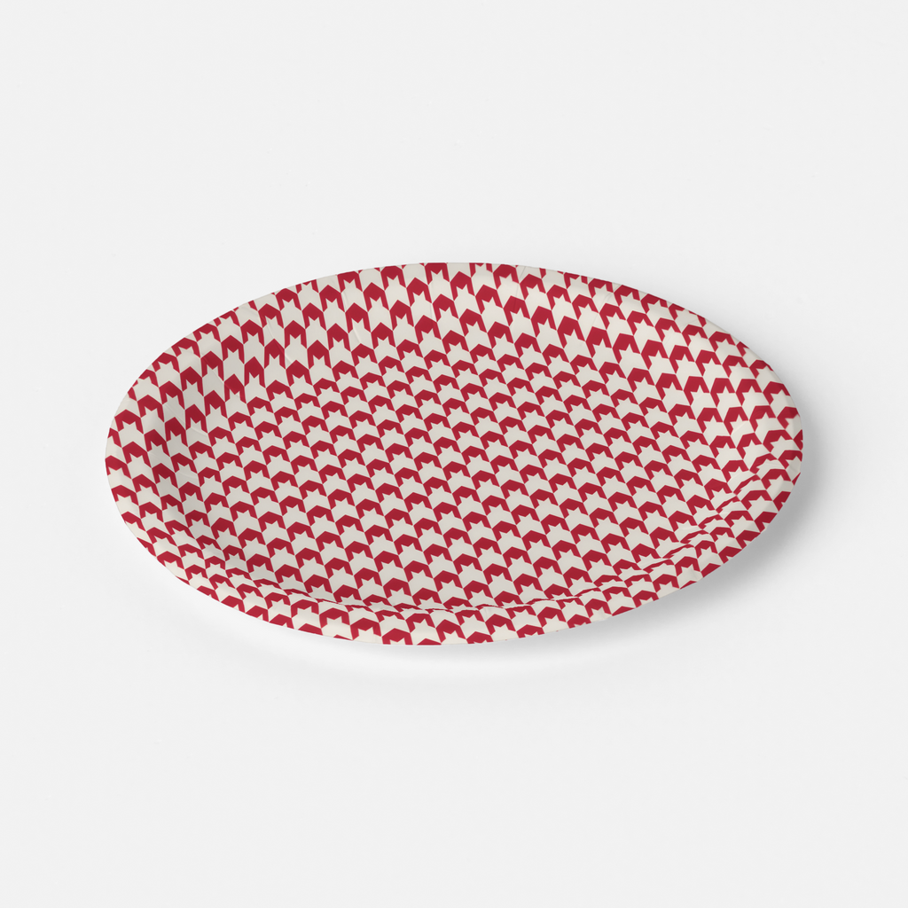 Vintage Voyagers France Red Paper Plates