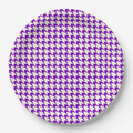 Vintage Voyagers France Royal Houndstooth Paper Plates