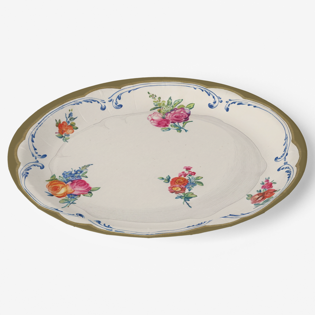 Vintage Voyagers France Paper Party Plates