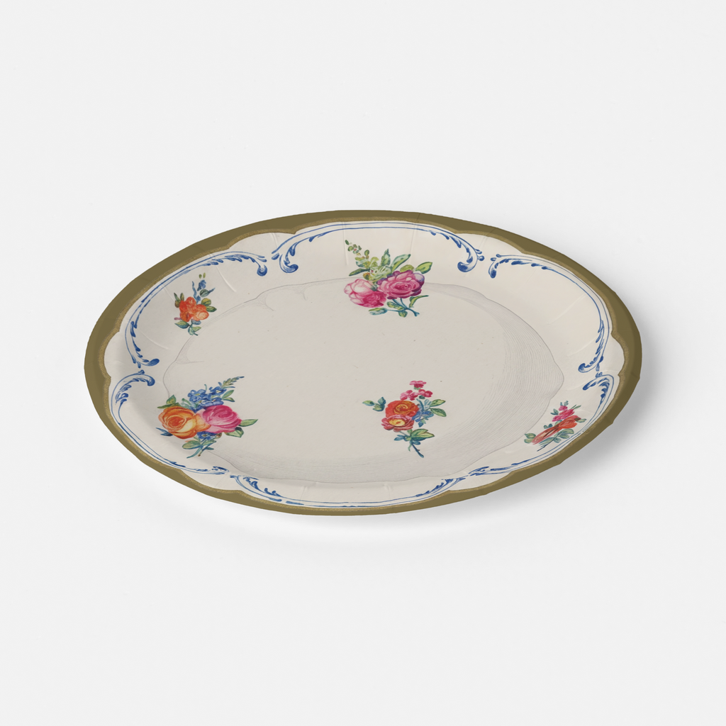 Vintage Voyagers France Paper Party Plates
