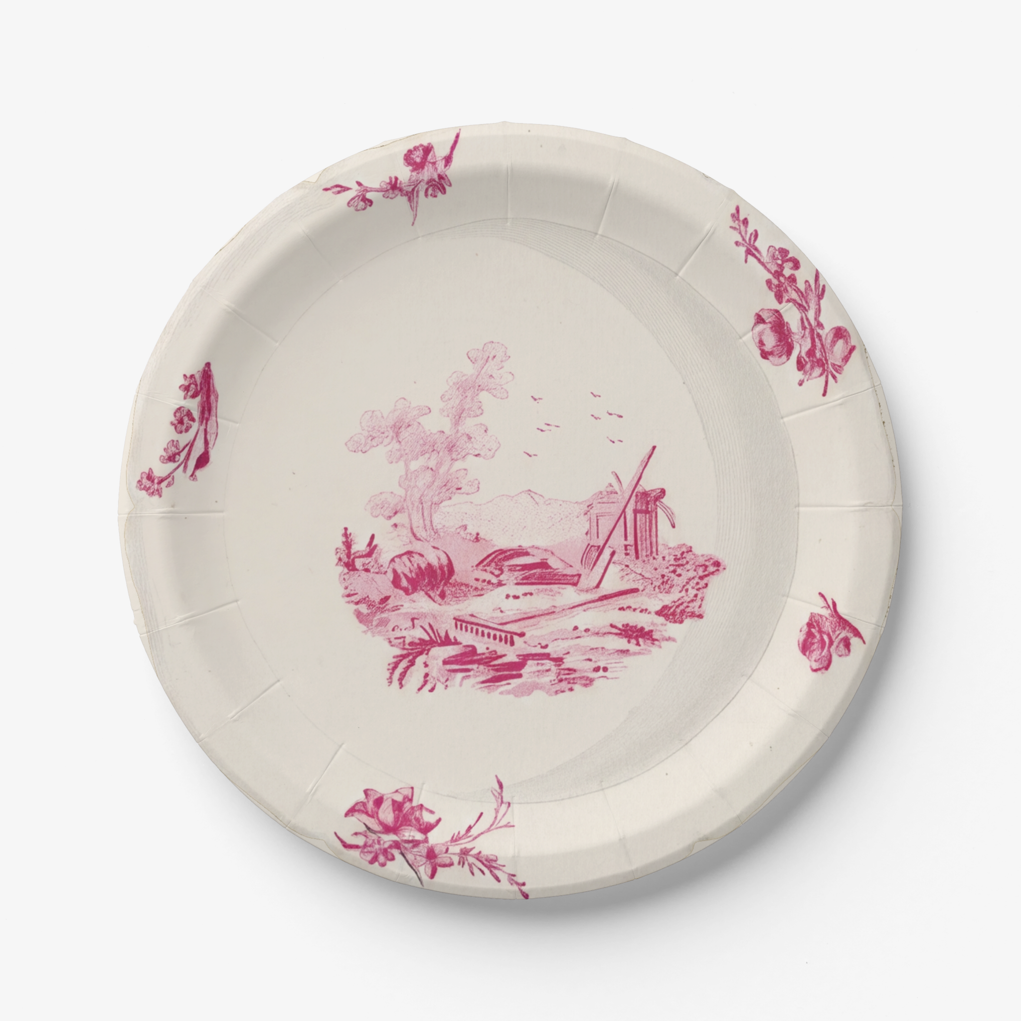 Vintage Vintage Voyagers France Paper Party Plate
