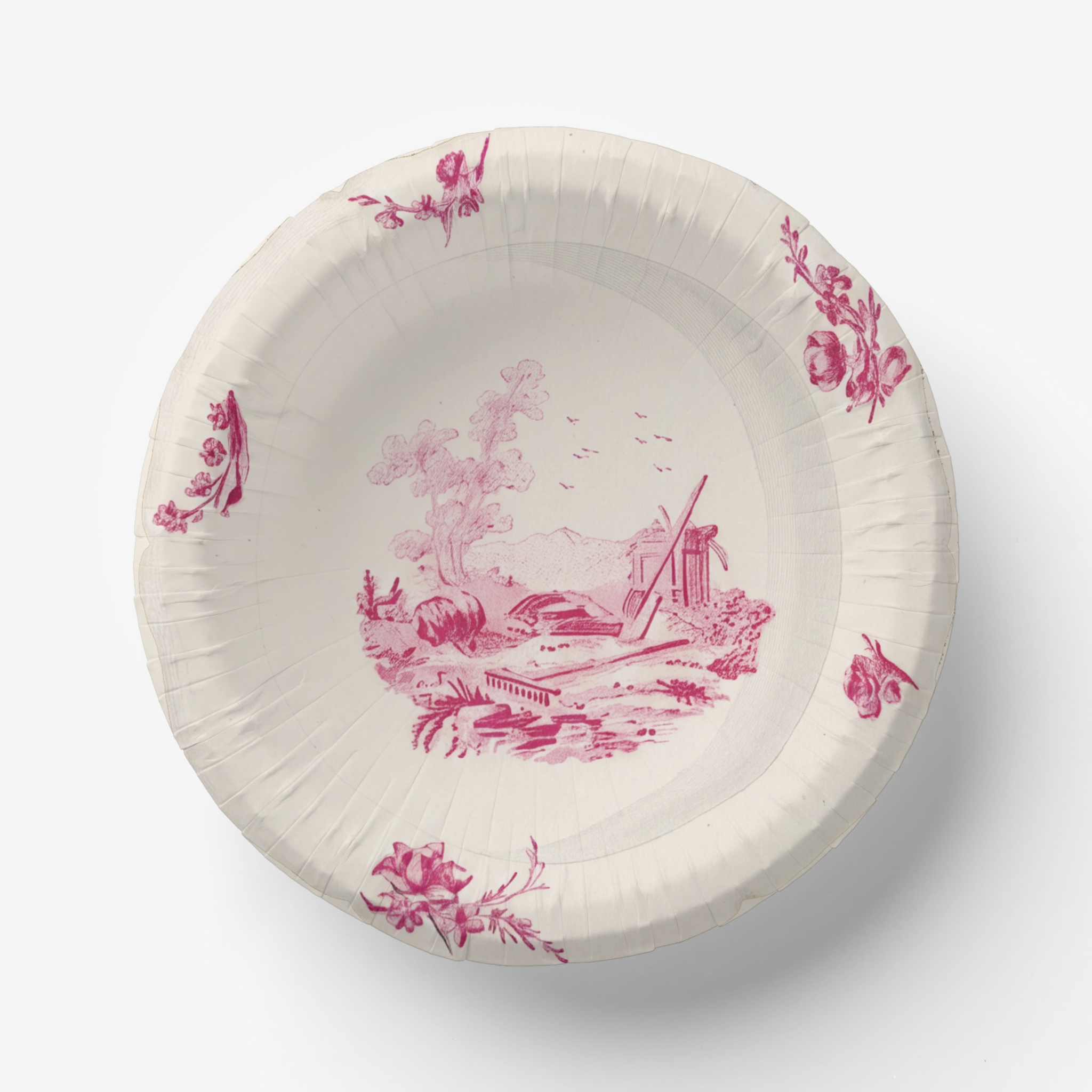 Vintage Vintage Voyagers France Paper Party Plate