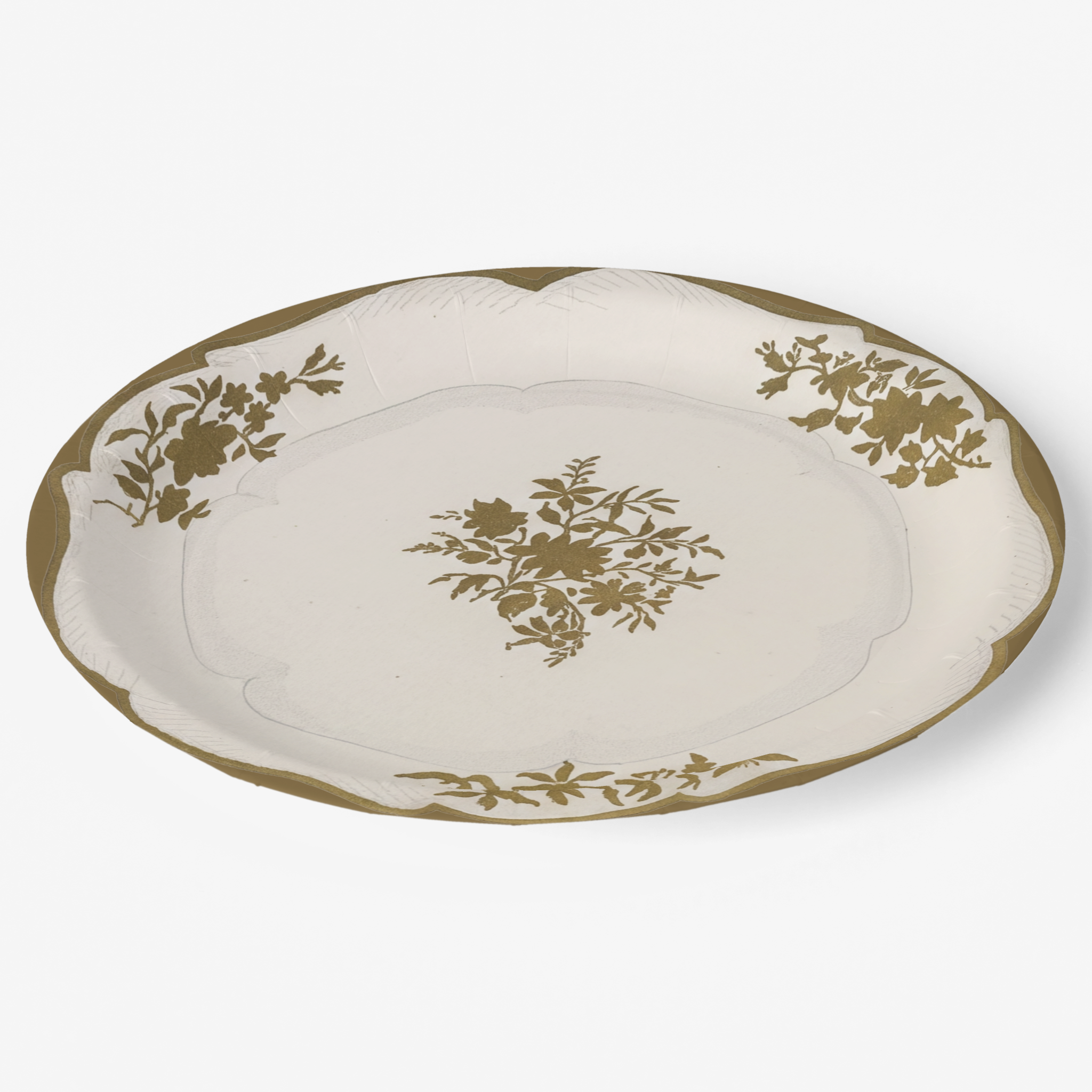 Vintage Voyagers France Paper Party Plate