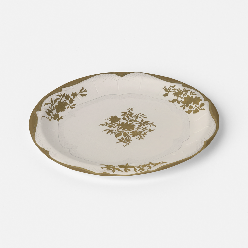Vintage Voyagers France Paper Party Plate
