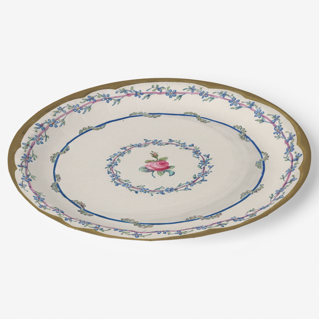 Vintage Voyagers France Party Paper Plates