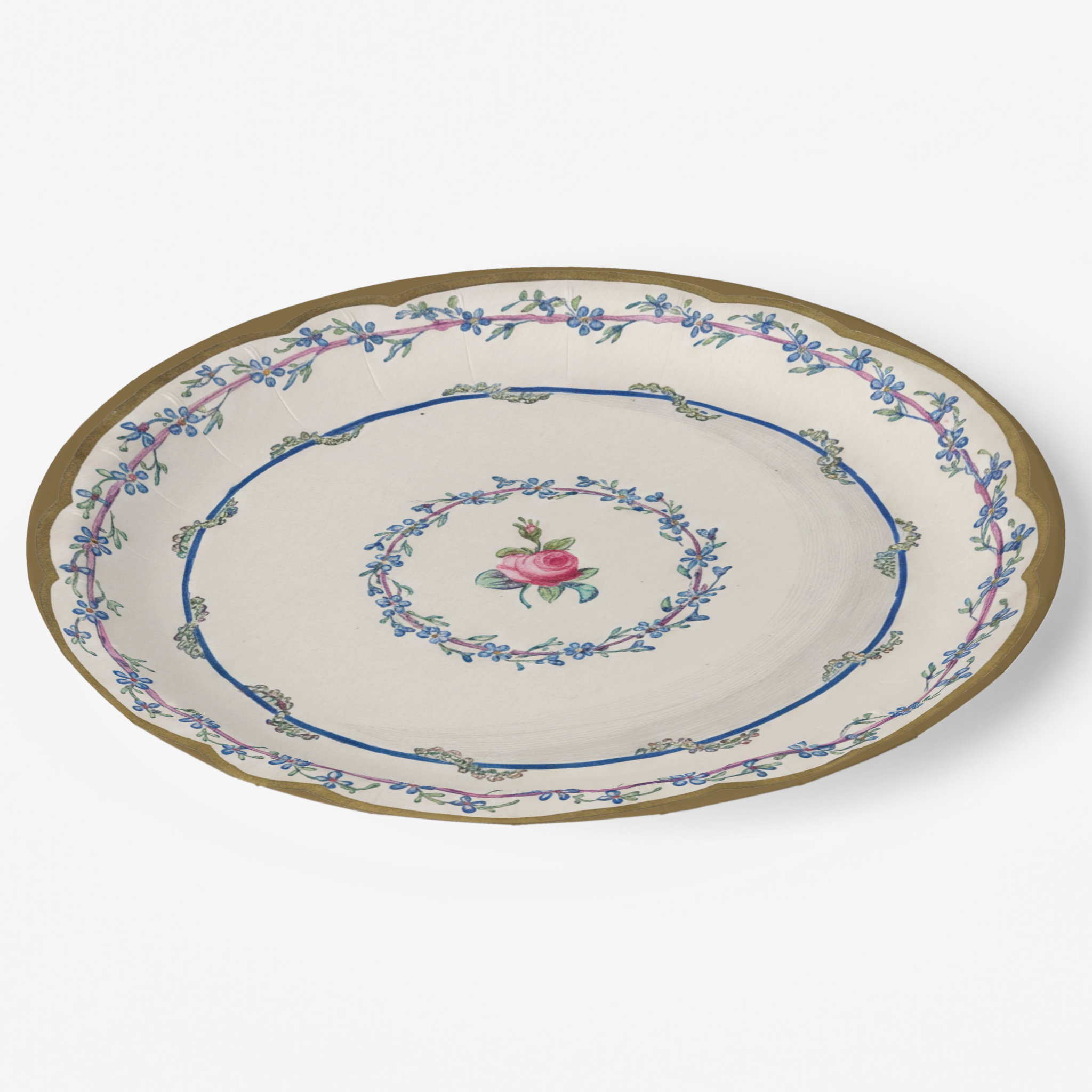 Vintage Voyagers France Party Paper Plates