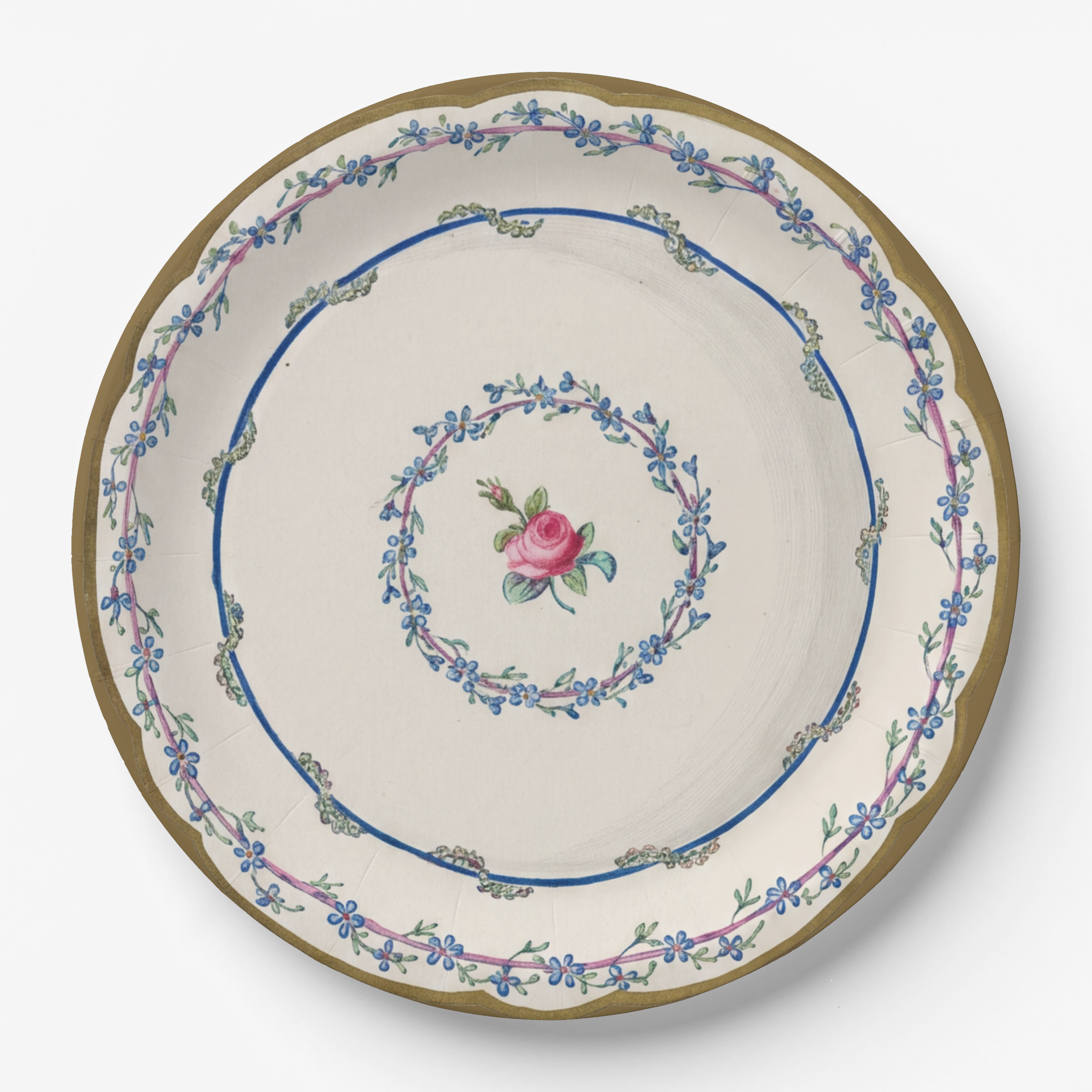 Vintage Voyagers France Party Paper Plates