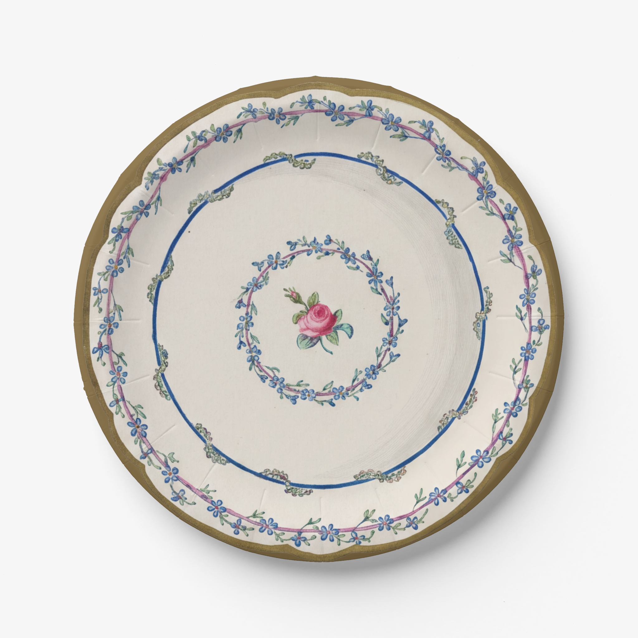 Vintage Voyagers France Party Paper Plates