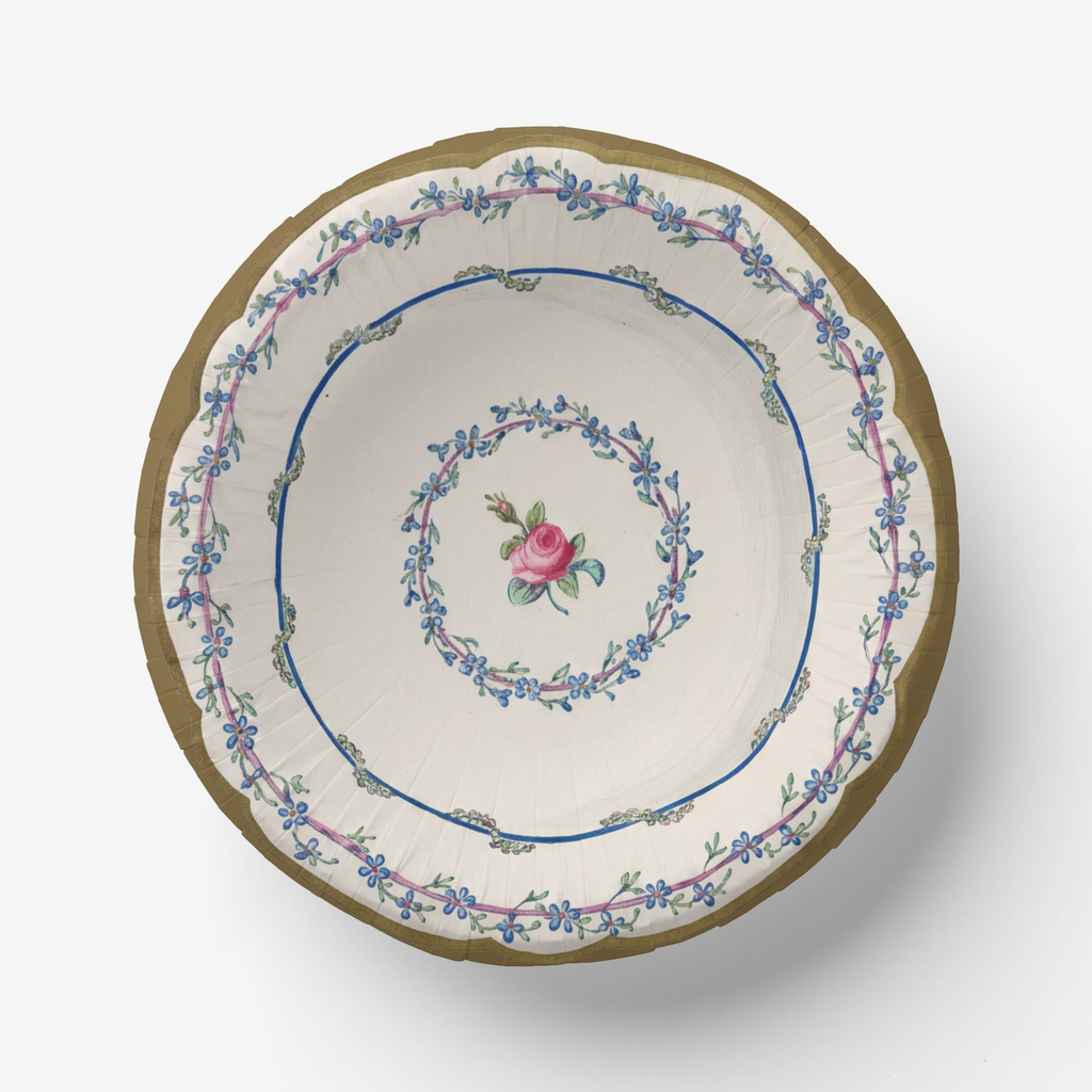 Vintage Voyagers France Party Paper Plates