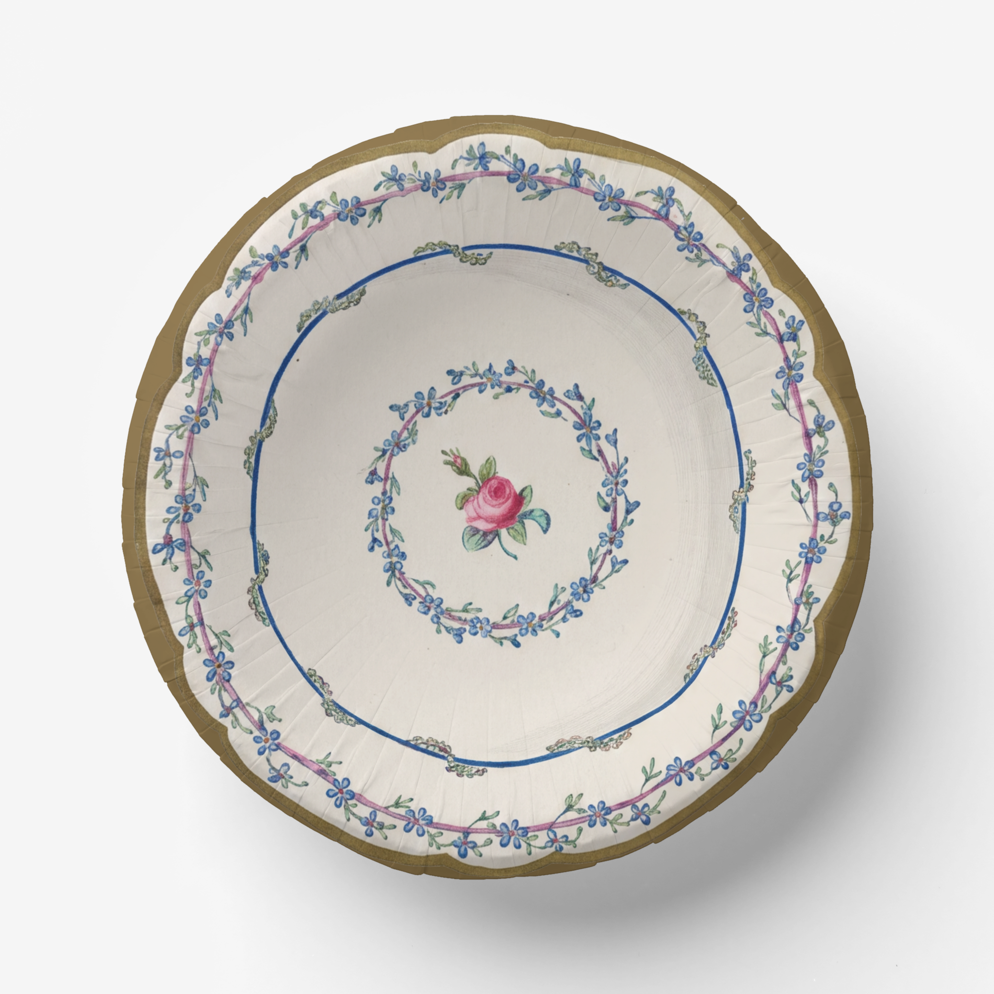 Vintage Voyagers France Party Paper Plates