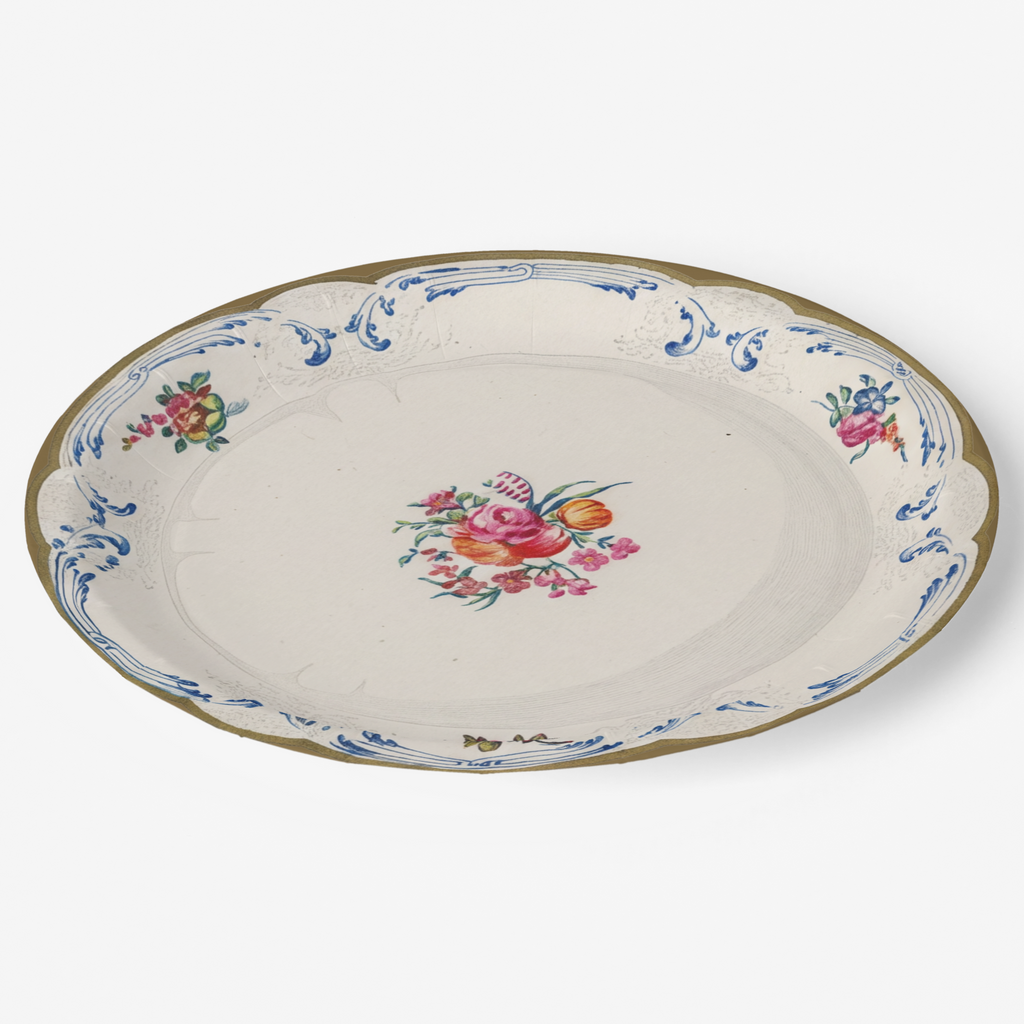 Vintage Voyagers France Paper Party Plate