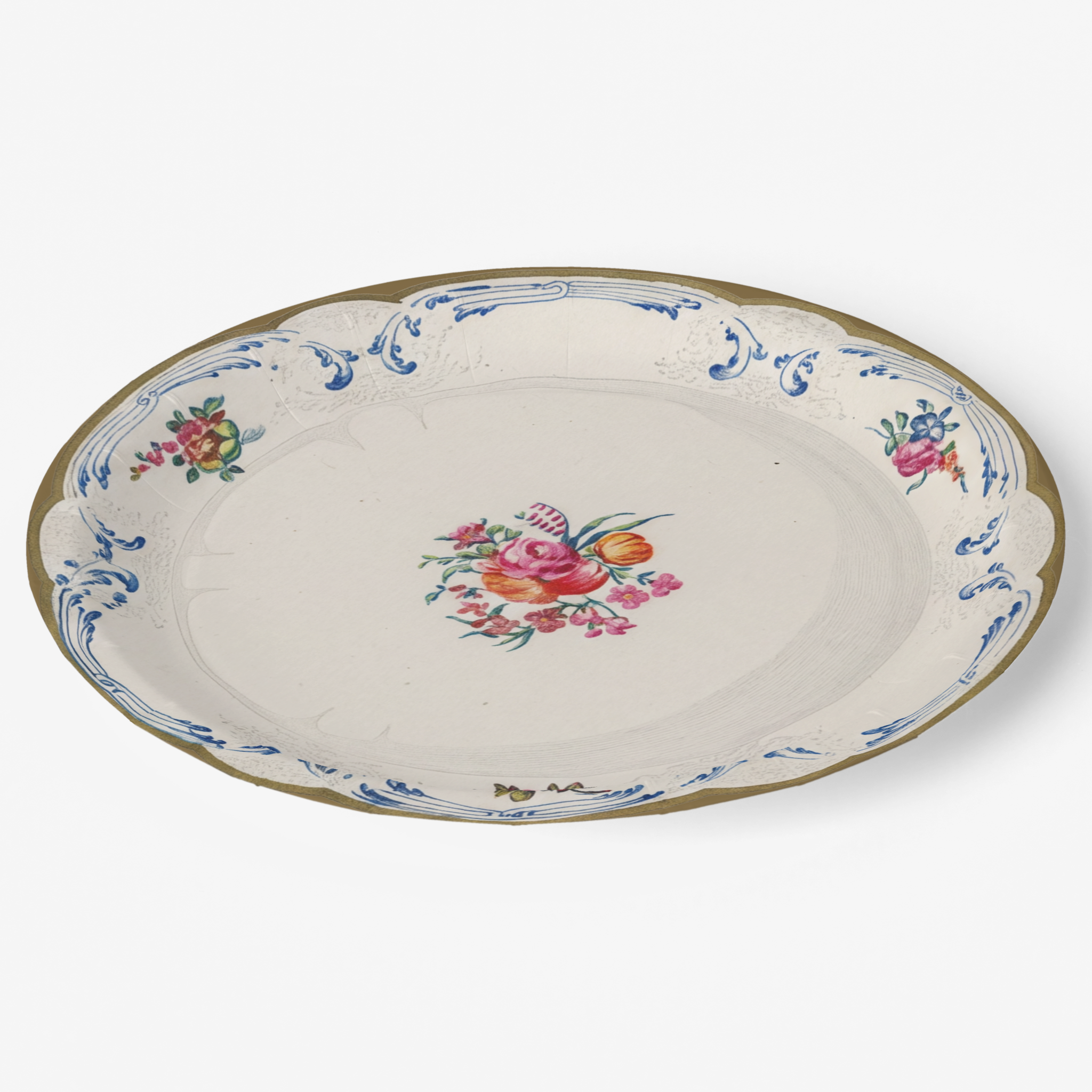 Vintage Voyagers France Paper Party Plate
