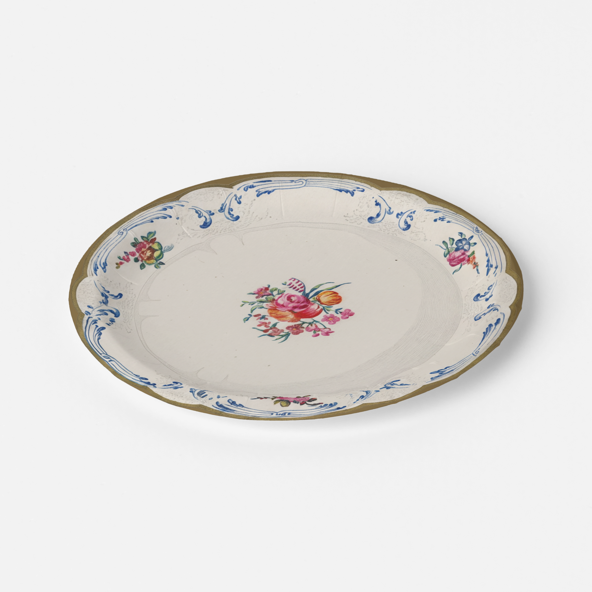 Vintage Voyagers France Paper Party Plate
