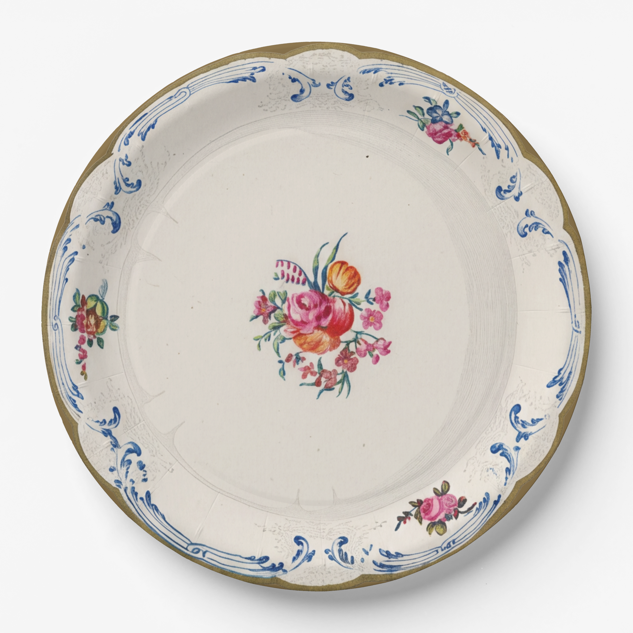 Vintage Voyagers France Paper Party Plate