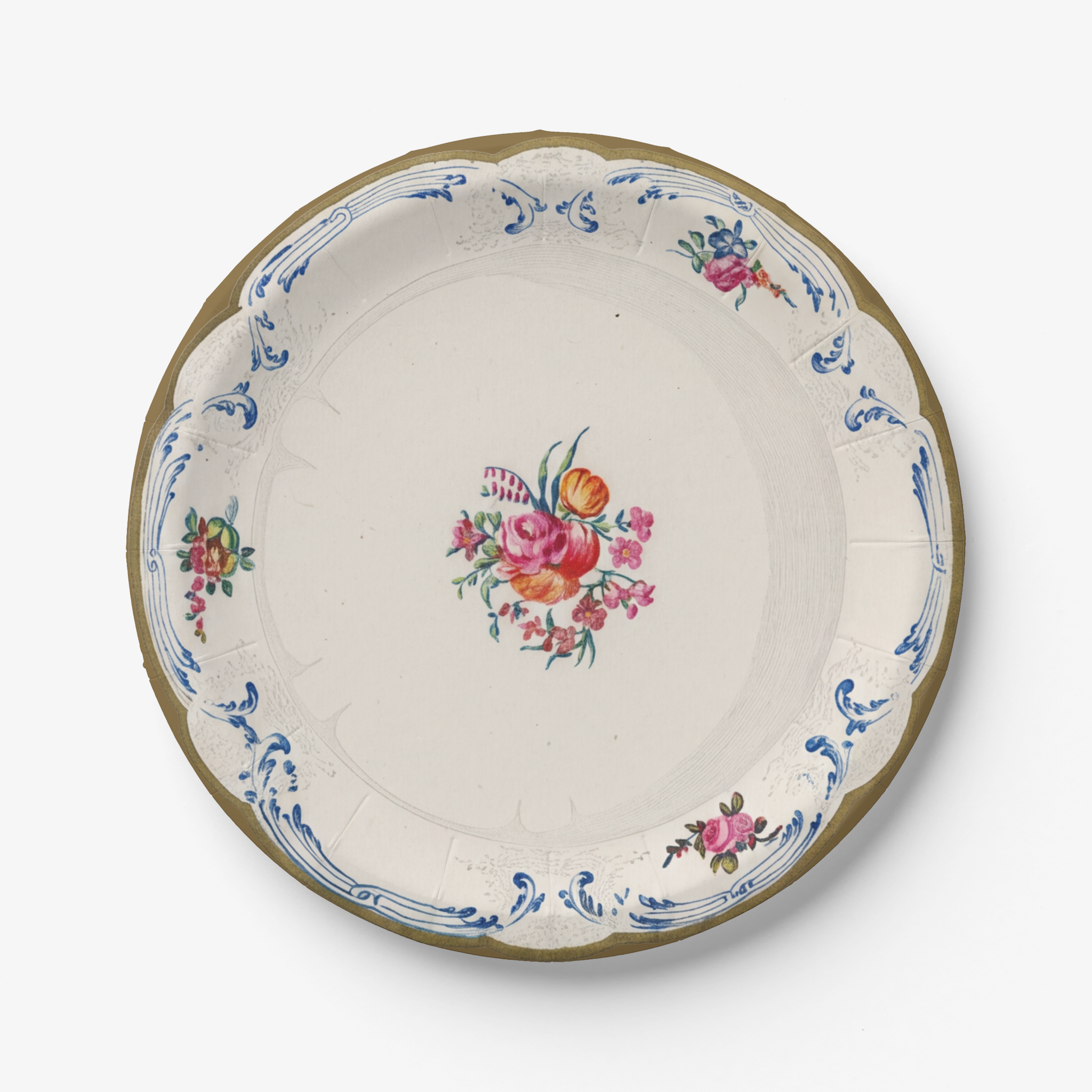 Vintage Voyagers France Paper Party Plate