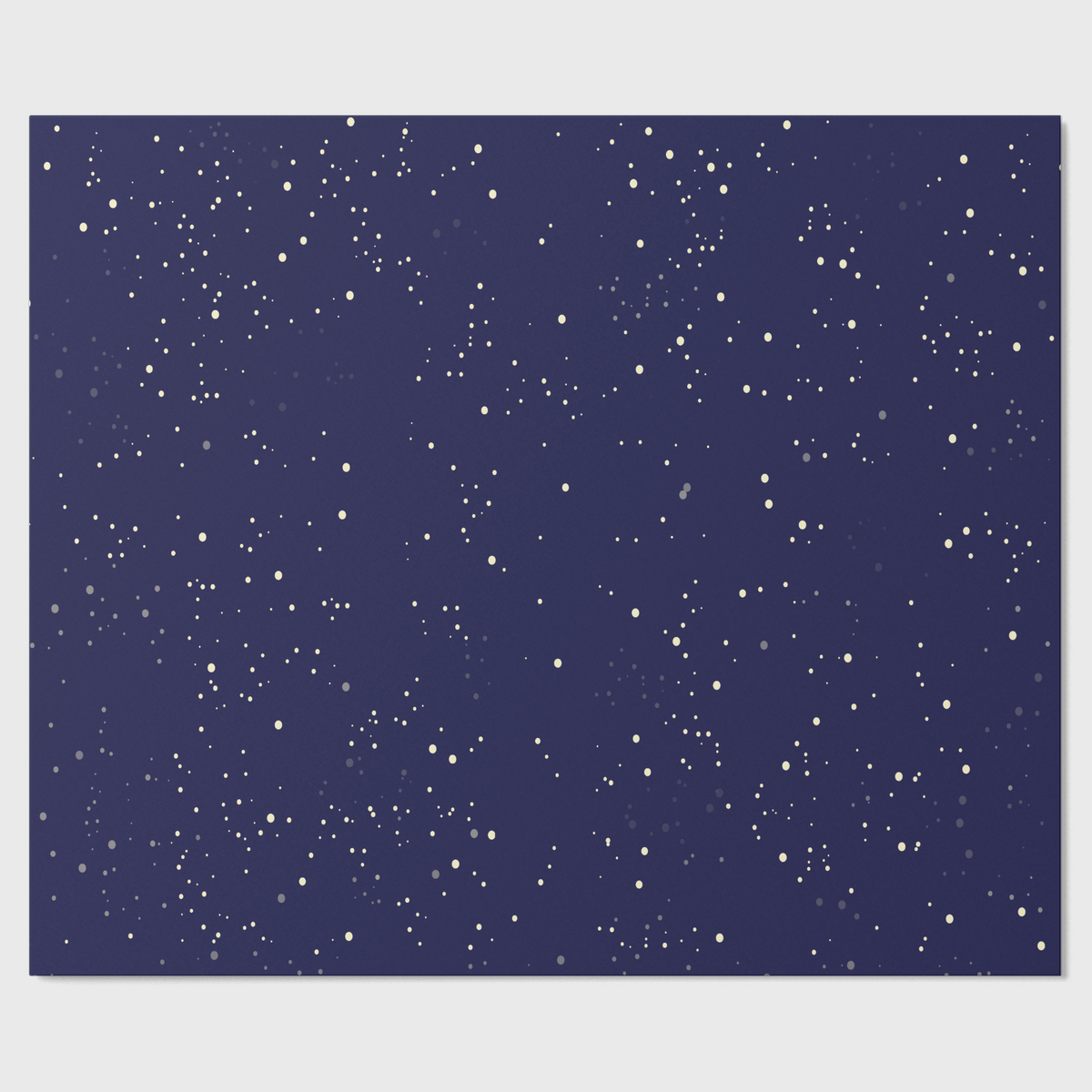 Noël La Nuit Étoilée table runner — deep navy scattered with stars, shown flat