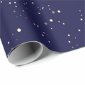 Noël La Nuit Étoilée table runner rolled, the end of the roll visible