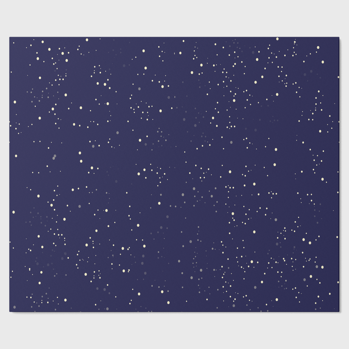 Noël La Nuit Étoilée table runner showing where the pattern repeats along the roll