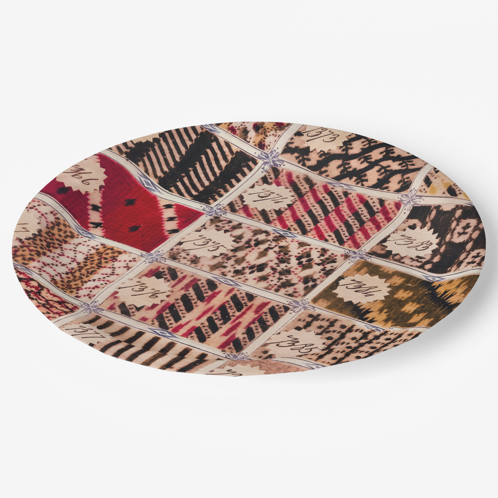 Vintage Voyagers France Les Échantillons Paper Plates