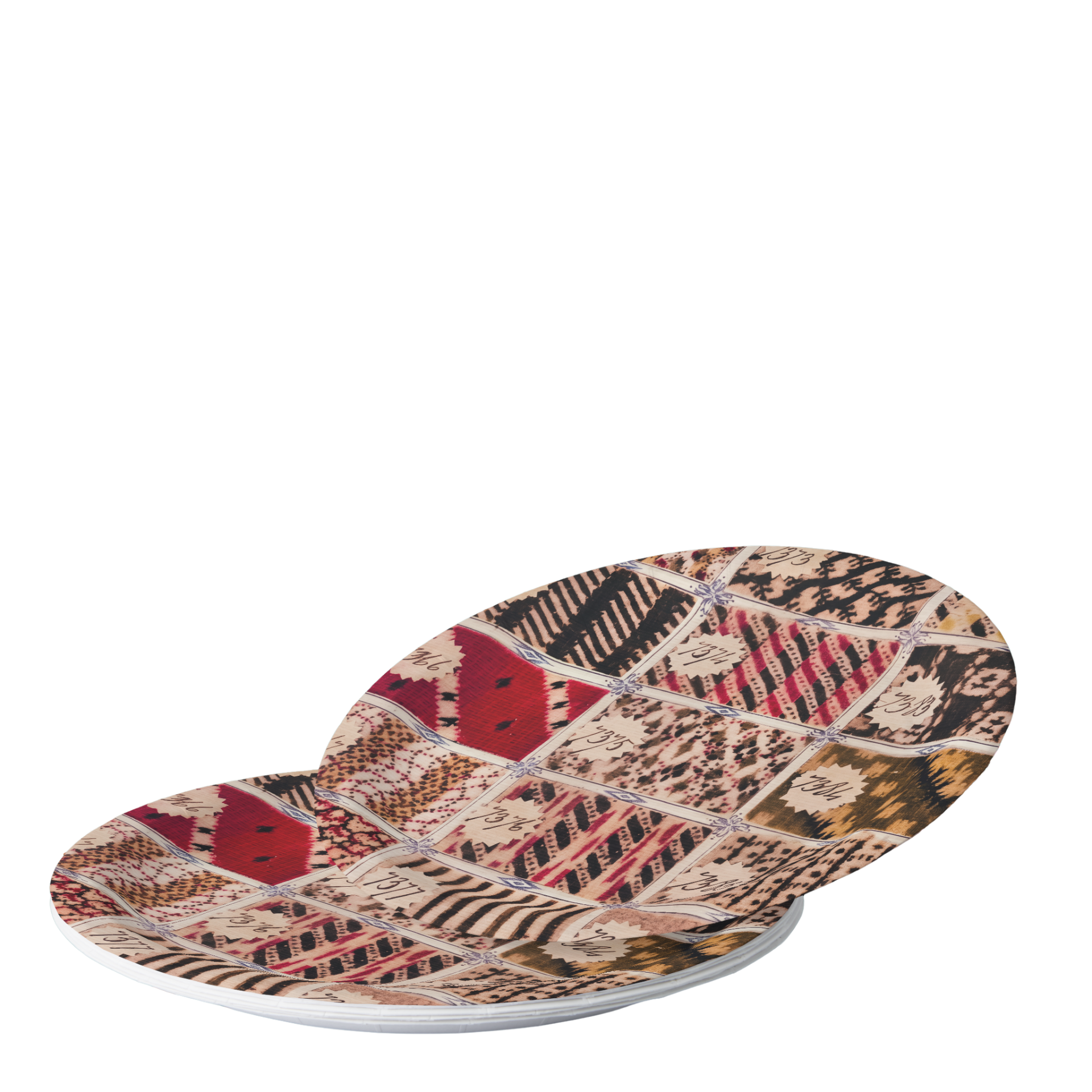 Vintage Voyagers France Les Échantillons Paper Plates