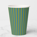 Vintage Voyagers France Teal Paper Party Cups 