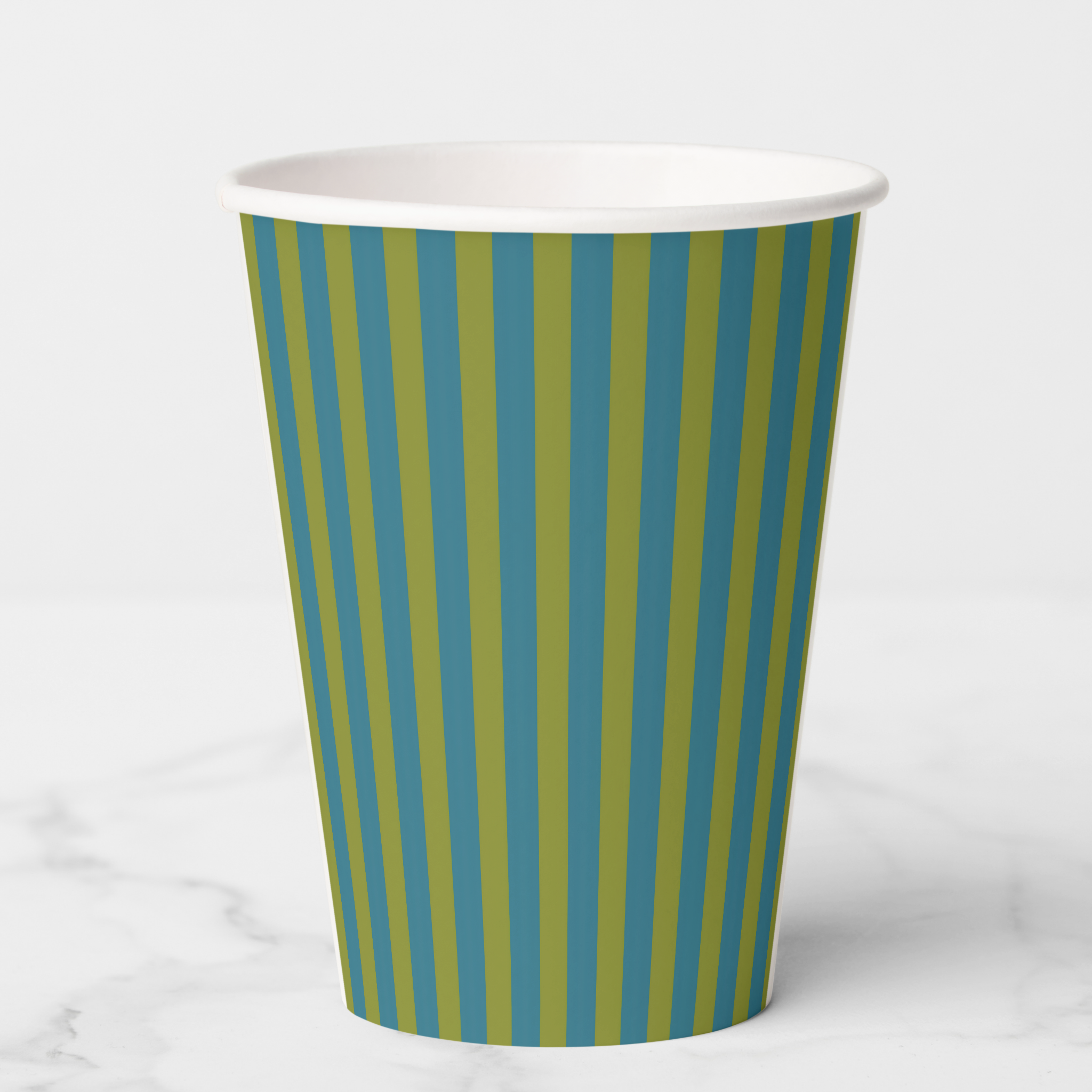 Vintage Voyagers France Teal Paper Party Cups 