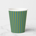Vintage Voyagers France Teal Paper Party Cups 