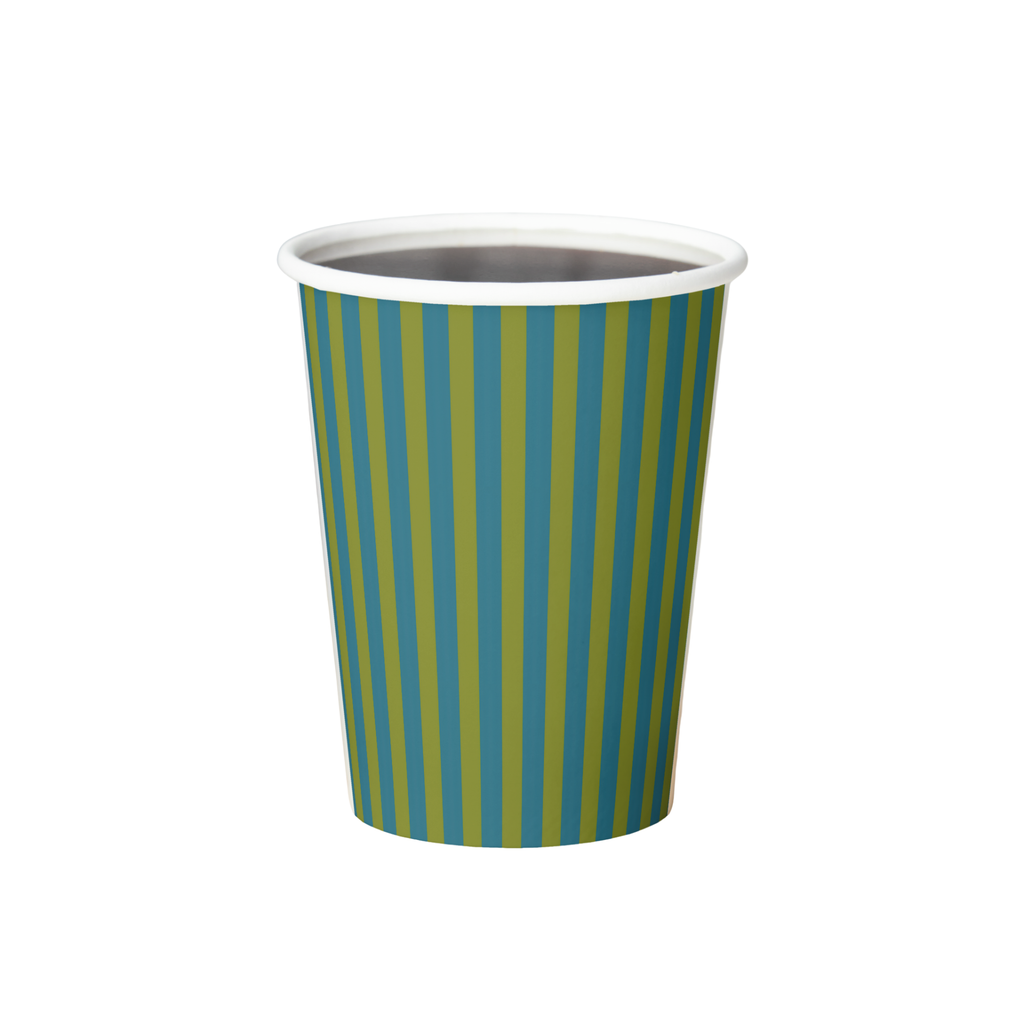 Vintage Voyagers France Teal Paper Party Cups 