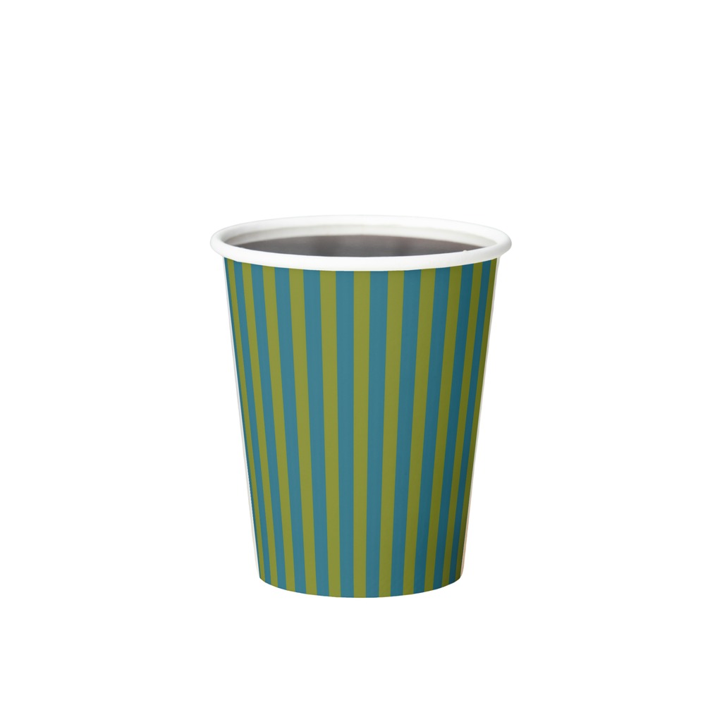 Vintage Voyagers France Teal Paper Party Cups 