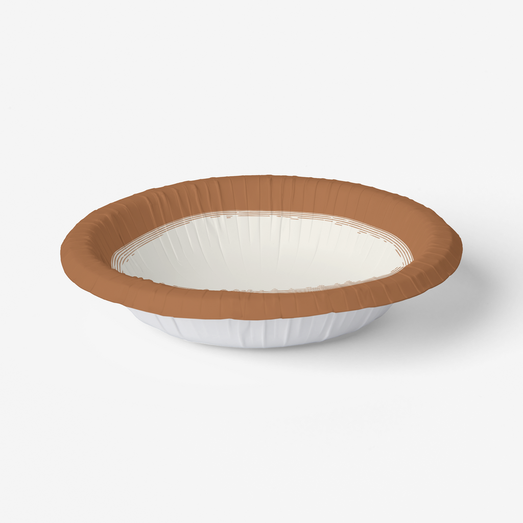 Vintage Voyagers France Terracotta Paper Party Bowls