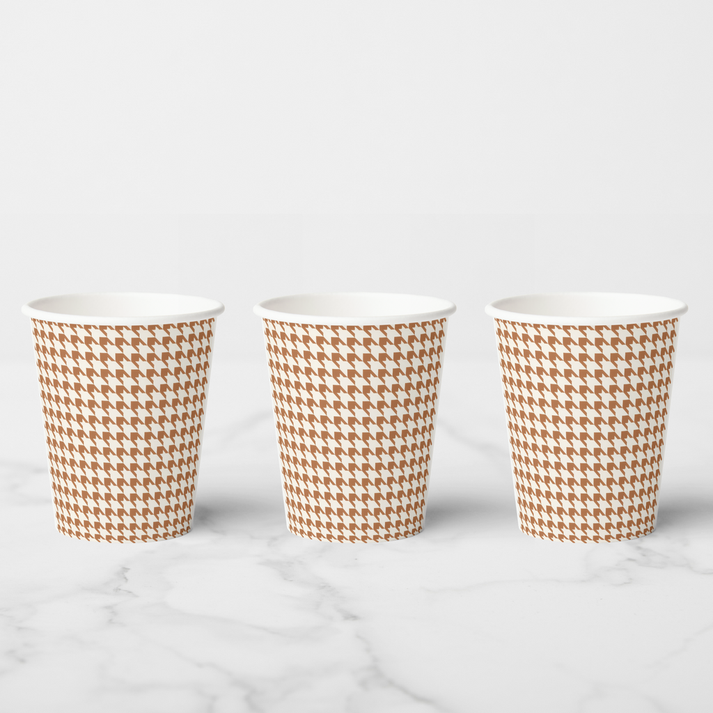 Vintage Voyagers France Terracotta Paper Party Cups