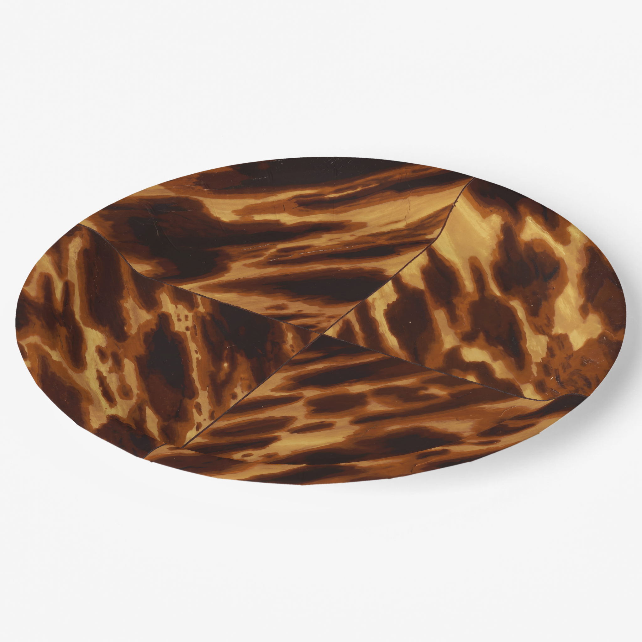 Vintage Voyagers France Tortoiseshell Paper Party Plates