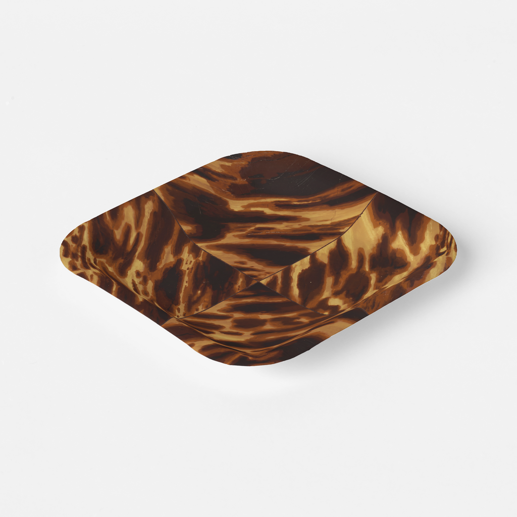 Vintage Voyagers France Tortoiseshell Paper Party Plates