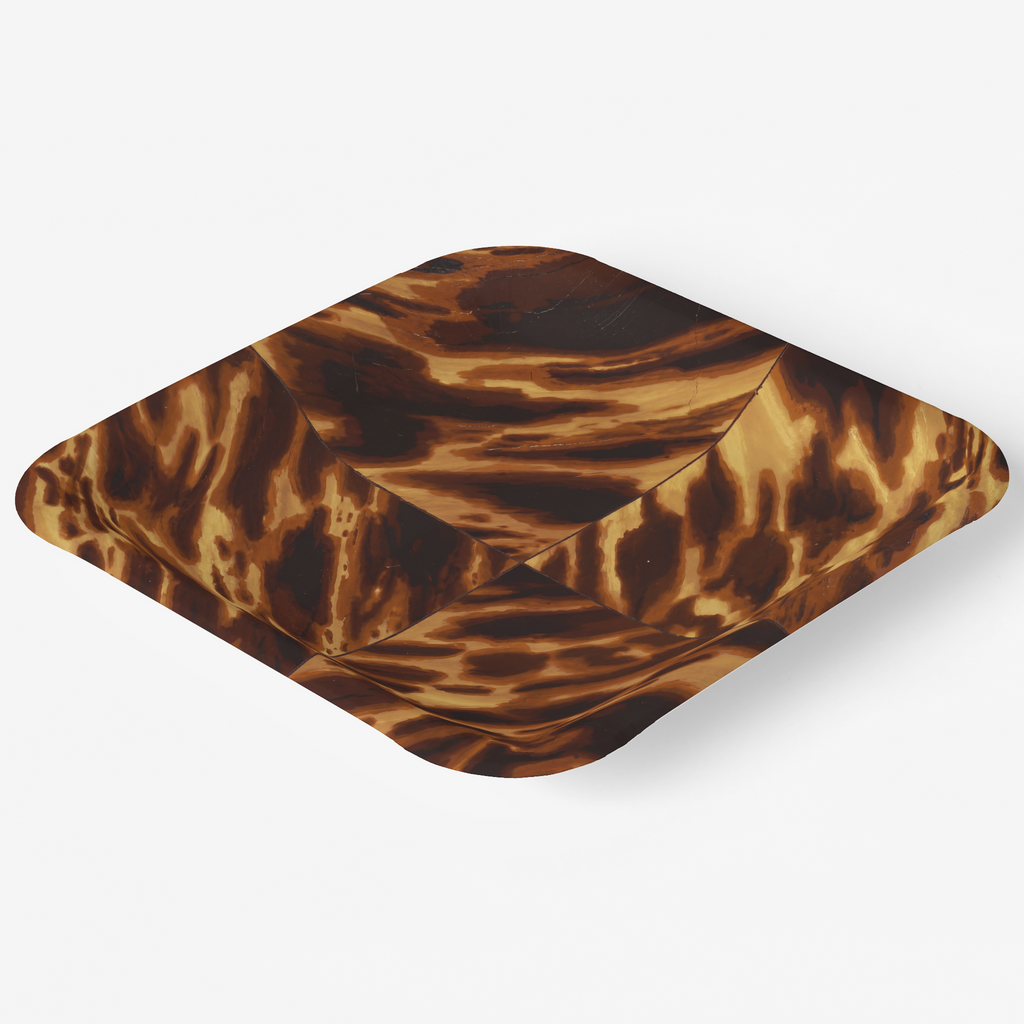 Vintage Voyagers France Tortoiseshell Paper Party Plates