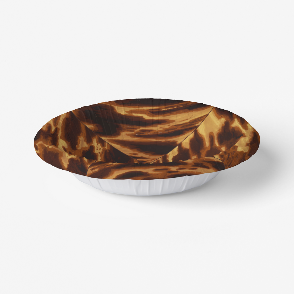 Vintage Voyagers France Tortoiseshell Paper Party Plates