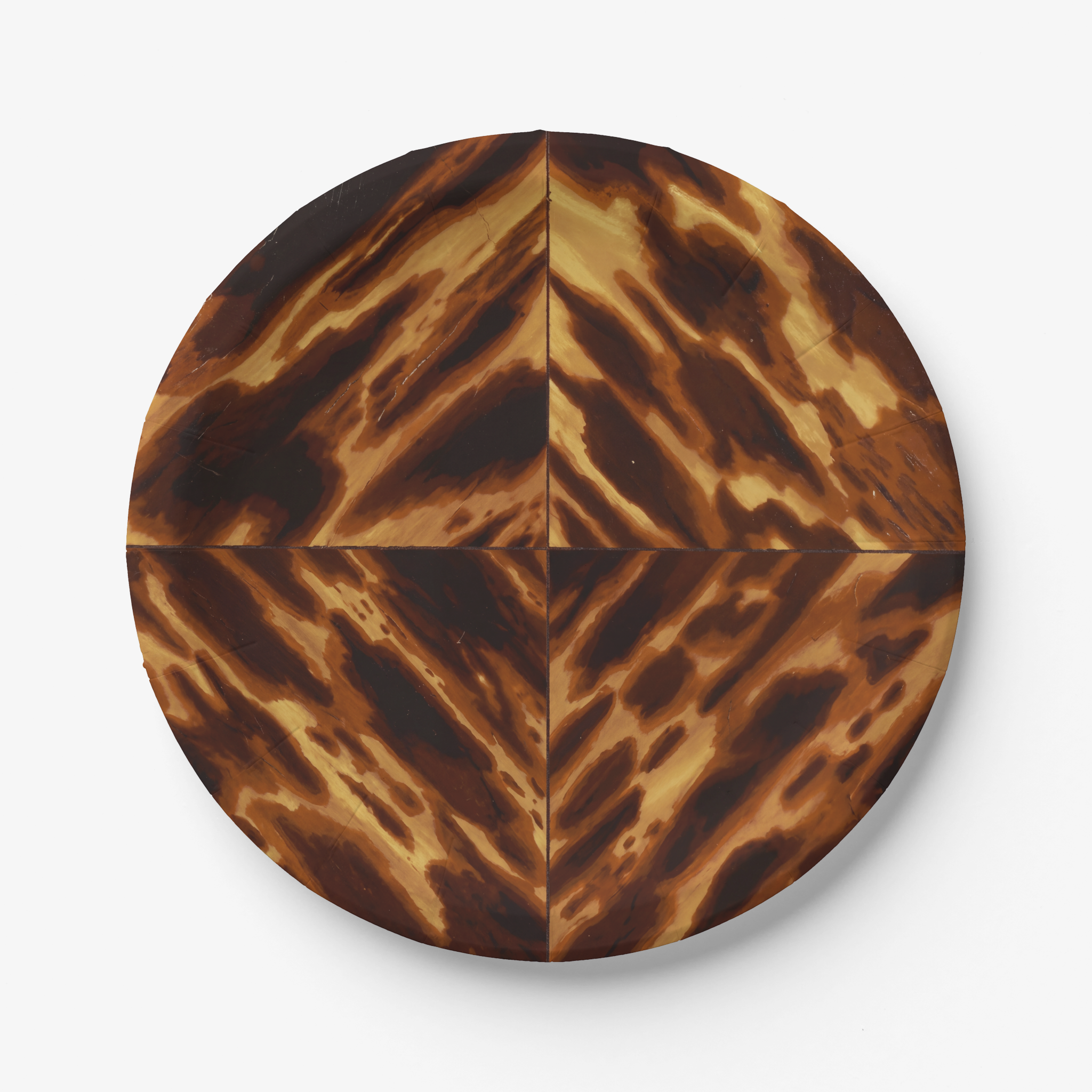 Vintage Voyagers France Tortoiseshell Paper Party Plates