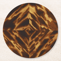 Vintage Voyagers France Tortoise Round Paper Coaster