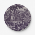 Vintage Voyagers France Grape Paper Plate